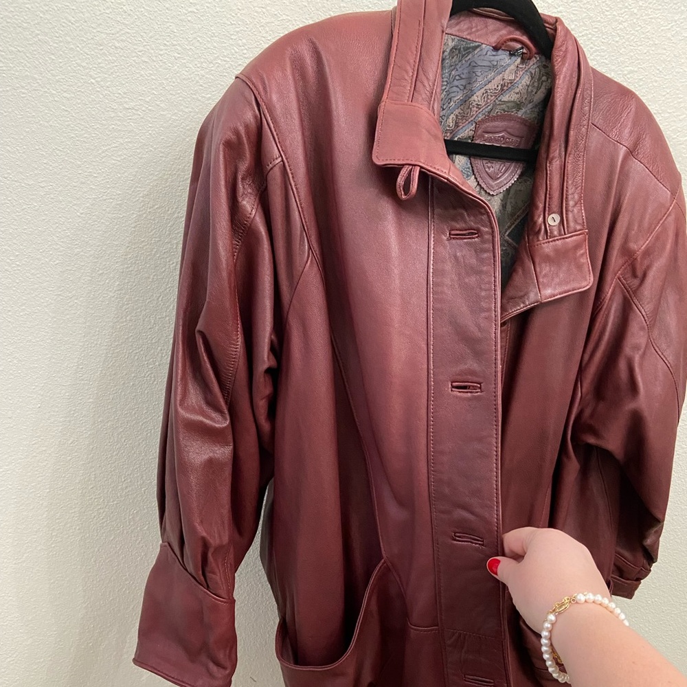 Rollo Club Leather Jacket, Size M View 3
